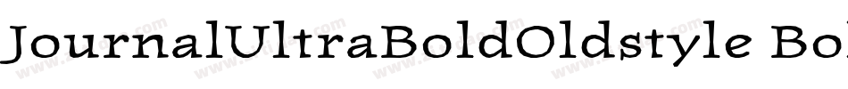 JournalUltraBoldOldstyle Bold字体转换